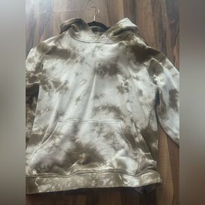 lululemon athletica Tie-Dye Hoodie - Brown and Cream